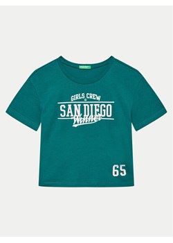 United Colors Of Benetton T-Shirt 3096C10LG Zielony Regular Fit ze sklepu MODIVO w kategorii T-shirty chłopięce - zdjęcie 181071119