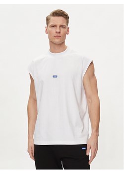 Hugo Tank top Navertz 50509773 Biały Regular Fit ze sklepu MODIVO w kategorii T-shirty męskie - zdjęcie 181071385