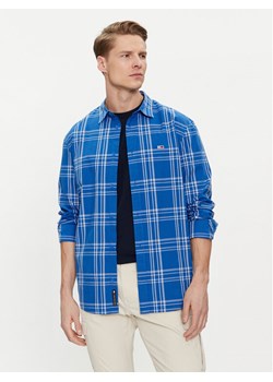 Tommy Jeans Koszula Poplin DM0DM18968 Niebieski Regular Fit ze sklepu MODIVO w kategorii Koszule męskie - zdjęcie 181071659