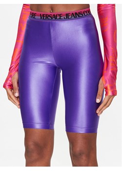 Versace Jeans Couture Szorty sportowe 74HAC106 Fioletowy Slim Fit ze sklepu MODIVO w kategorii Szorty - zdjęcie 181071676