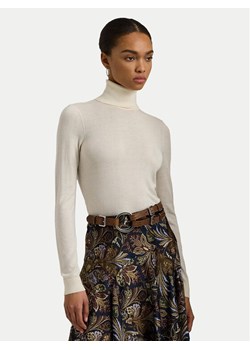 Lauren Ralph Lauren Golf 200940470001 Écru Slim Fit ze sklepu MODIVO w kategorii Swetry damskie - zdjęcie 181071725