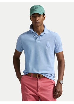 Polo Ralph Lauren Polo 710938137012 Błękitny Slim Fit ze sklepu MODIVO w kategorii T-shirty męskie - zdjęcie 181071737