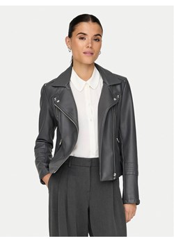 ONLY Kurtka z imitacji skóry Gemma 15153079 Szary Regular Fit ze sklepu MODIVO w kategorii Kurtki damskie - zdjęcie 181071918