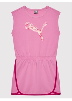 Puma Sukienka codzienna Alpha 846940 Różowy Relaxed Fit ze sklepu MODIVO w kategorii Sukienki dziewczęce - zdjęcie 181072016