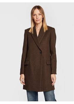Zadig&Voltaire Płaszcz wełniany Marco WWCO00186 Brązowy Regular Fit - id: 0000301443278 - marki Zadig & Voltaire - 181072239 Zadig&Voltaire Płaszcz wełniany Marco WWCO00186 Brązowy Regular Fit ze sklepu MODIVO w kategorii Płaszcze damskie - zdjęcie 181072239
