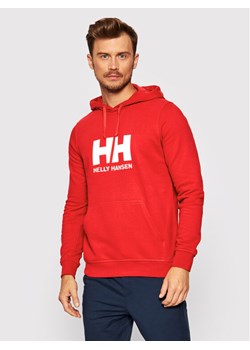 Helly Hansen Bluza Logo 33977 Czerwony Regular Fit ze sklepu MODIVO w kategorii Bluzy męskie - zdjęcie 181072405