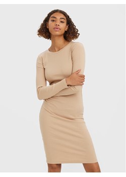 Vero Moda Sukienka codzienna Lavender 10270478 Beżowy Regular Fit ze sklepu MODIVO w kategorii Sukienki - zdjęcie 181072767