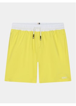 Boss Szorty kąpielowe J50668 M Żółty Regular Fit ze sklepu MODIVO w kategorii Kąpielówki chłopięce - zdjęcie 181072907