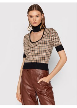 Pinko Golf Radiante 2 Al21-22 BLK01 1G16S7 Y7HE Beżowy Regular Fit ze sklepu MODIVO w kategorii Bluzki damskie - zdjęcie 181072908