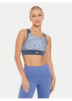 Reebok Top Running AOP 100076052 Szary Regular Fit ze sklepu MODIVO w kategorii Bluzki damskie - zdjęcie 181072958