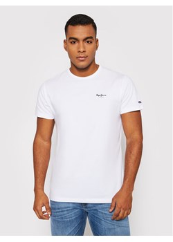 Pepe Jeans T-Shirt Original Basic 3 N PM508212 Biały Slim Fit ze sklepu MODIVO w kategorii T-shirty męskie - zdjęcie 181072976