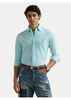 Polo Ralph Lauren Koszula 710932545009 Turkusowy Slim Fit ze sklepu MODIVO w kategorii Koszule męskie - zdjęcie 181073018
