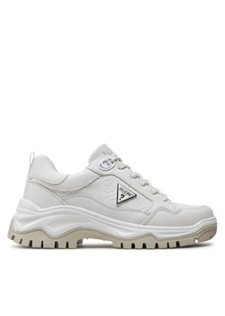 Guess Sneakersy Zaylin FLJZAY FAL12 Biały ze sklepu MODIVO w kategorii Buty sportowe damskie - zdjęcie 181073255