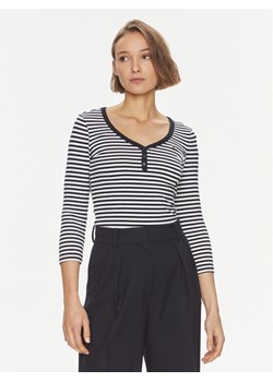 Tommy Hilfiger Bluzka WW0WW41995 Granatowy Slim Fit ze sklepu MODIVO w kategorii Bluzki damskie - zdjęcie 181073278