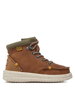 Hey Dude Trzewiki Bradley Boot Youth 40269-267 Brązowy ze sklepu MODIVO w kategorii Buty zimowe dziecięce - zdjęcie 181073289