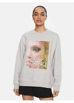 HUGO Bluza Classic 50534260 Szary Oversize ze sklepu MODIVO w kategorii Bluzy damskie - zdjęcie 181073406
