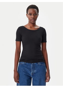 Tommy Hilfiger T-Shirt WW0WW37866 Czarny Slim Fit ze sklepu MODIVO w kategorii Bluzki damskie - zdjęcie 181073525