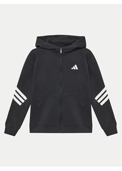 adidas Bluza Future Icons 3-Stripes JJ4801 Czarny Regular Fit ze sklepu MODIVO w kategorii Bluzy chłopięce - zdjęcie 181073588