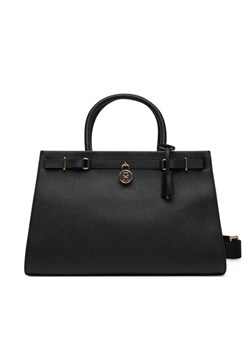 Tommy Hilfiger Torebka American Icon Tote Leather AW0AW17185 Czarny ze sklepu MODIVO w kategorii Kuferki - zdjęcie 181073635