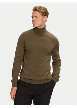 HUGO Golf San Thomas-M 50474174 Khaki Slim Fit ze sklepu MODIVO w kategorii Swetry męskie - zdjęcie 181073847