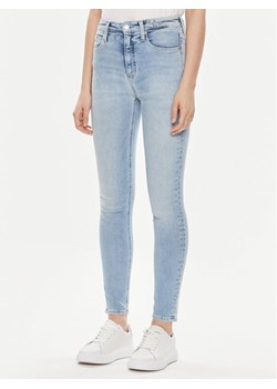 Calvin Klein Jeans Jeansy J20J223312 Niebieski Skinny Fit ze sklepu MODIVO w kategorii Jeansy damskie - zdjęcie 181074086