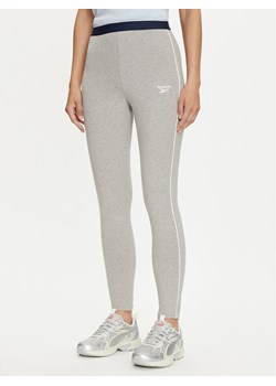 Reebok Legginsy Rie 100037515 Szary Slim Fit ze sklepu MODIVO w kategorii Spodnie damskie - zdjęcie 181074166