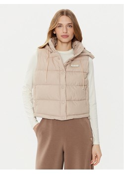 Guess Bezrękawnik V4RL02 WFYE2 Beżowy Regular Fit ze sklepu MODIVO w kategorii Kamizelki damskie - zdjęcie 181074185