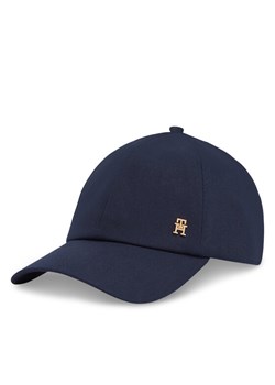 Tommy Hilfiger Czapka z daszkiem Elevated Chic Soft Cap AW0AW17138 Niebieski ze sklepu MODIVO w kategorii Czapki z daszkiem damskie - zdjęcie 181074196