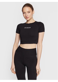 Guess T-Shirt Aline V3RP16 KABR0 Czarny Slim Fit ze sklepu MODIVO w kategorii Bluzki damskie - zdjęcie 181074199