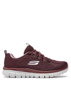 Skechers Sneakersy Get Connected 12615/WINE Bordowy ze sklepu MODIVO w kategorii Buty sportowe damskie - zdjęcie 181074237