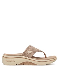 Skechers Japonki Go Walk Arch Fit 2.0 Sandal-Carrie 140861/TPE Beżowy ze sklepu MODIVO w kategorii Klapki damskie - zdjęcie 181074467