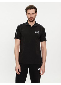 EA7 Emporio Armani Polo 3DPF20 PJ03Z 1200 Czarny Regular Fit ze sklepu MODIVO w kategorii T-shirty męskie - zdjęcie 181074519