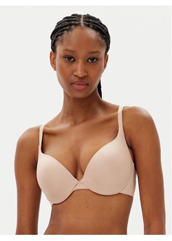 Hunkemöller Biustonosz push-up Smooth 206742 Beżowy ze sklepu MODIVO w kategorii Biustonosze - zdjęcie 181074598