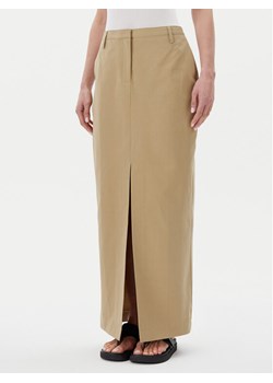 Herskind Spódnica midi 5532150 Khaki Regular Fit ze sklepu MODIVO w kategorii Spódnice - zdjęcie 181074615