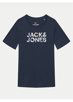 Jack&Jones Junior T-Shirt 12268854 Granatowy Regular Fit ze sklepu MODIVO w kategorii T-shirty chłopięce - zdjęcie 181074627