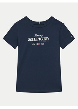 Tommy Hilfiger T-Shirt KB0KB09356 M Granatowy Regular Fit ze sklepu MODIVO w kategorii T-shirty chłopięce - zdjęcie 181074897