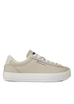 Tommy Jeans Sneakersy Tjw Cupsole Sneaker Ess EN0EN02508 Beżowy ze sklepu MODIVO w kategorii Trampki damskie - zdjęcie 181074906