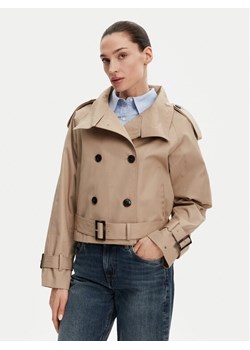 Tommy Hilfiger Trencz WW0WW43933 Beżowy Regular Fit ze sklepu MODIVO w kategorii Płaszcze damskie - zdjęcie 181074969