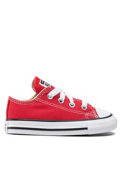 Converse Trampki Inf Chuck Taylor All Star Ox 7J236C Czerwony ze sklepu MODIVO w kategorii Buciki niemowlęce - zdjęcie 181075007