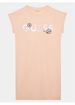 Marciano Guess Sukienka codzienna J4GK14 KAE23 Koralowy Regular Fit ze sklepu MODIVO w kategorii Sukienki dziewczęce - zdjęcie 181075129