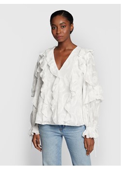 Ted Baker Bluzka Janeio 263119 Biały Regular Fit ze sklepu MODIVO w kategorii Bluzki damskie - zdjęcie 181075245