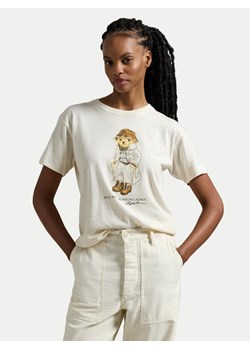 Polo Ralph Lauren T-Shirt 211947961001 Biały Regular Fit ze sklepu MODIVO w kategorii Bluzki damskie - zdjęcie 181075417