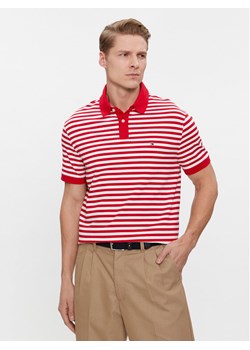 Tommy Hilfiger Polo 1985 MW0MW17770 Czerwony Regular Fit ze sklepu MODIVO w kategorii T-shirty męskie - zdjęcie 181075565