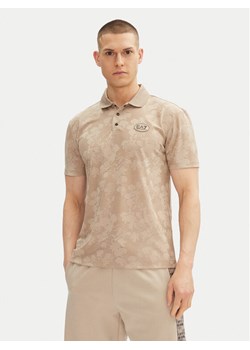 EA7 Emporio Armani Polo 7M000049 AF13917 U6155 Beżowy Slim Fit ze sklepu MODIVO w kategorii T-shirty męskie - zdjęcie 181075759