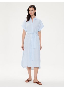 United Colors Of Benetton Sukienka koszulowa 4QL3DV08R Błękitny Regular Fit ze sklepu MODIVO w kategorii Sukienki - zdjęcie 181075939