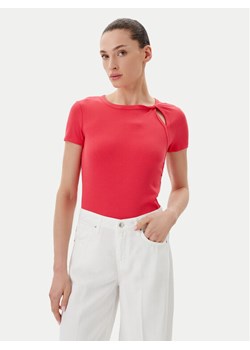 DKNY T-Shirt P51H8APJ Koralowy Regular Fit ze sklepu MODIVO w kategorii Bluzki damskie - zdjęcie 181076026