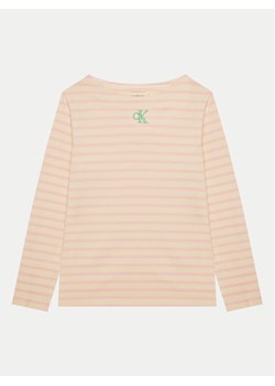 Calvin Klein Jeans Bluzka IG0IG02798 Różowy Regular Fit ze sklepu MODIVO w kategorii Bluzki dziewczęce - zdjęcie 181076187