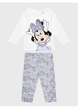 OVS Komplet bluzka i legginsy DISNEY 1756975 Biały Regular Fit ze sklepu MODIVO w kategorii Komplety niemowlęce - zdjęcie 181076248