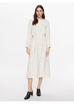 Liviana Conti Sukienka codzienna F3SS24 Écru Relaxed Fit ze sklepu MODIVO w kategorii Sukienki - zdjęcie 181076355