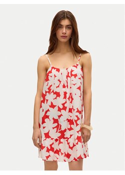 Vero Moda Sukienka letnia Dicthe 10323634 Czerwony Regular Fit ze sklepu MODIVO w kategorii Sukienki - zdjęcie 181076357